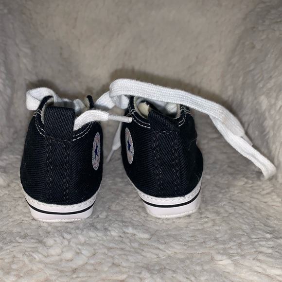 CONVERSE CHUCK TAYLOR ALL STAR HIGH TOPS SIZE 3 INFANT CRIB SHOE NAVY BLUE - Picture 8 of 12